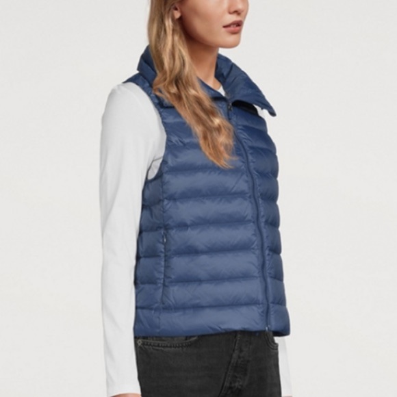 Sweaty Betty Pathfinder Lightweight Packable Down Filled Vest Blue Size M - Picture 1 of 11